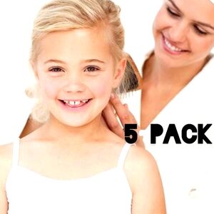 5-Pack 100% Cotton Cami Vests Bundle of 5 Pieces New Tank Tops Camisole Lot